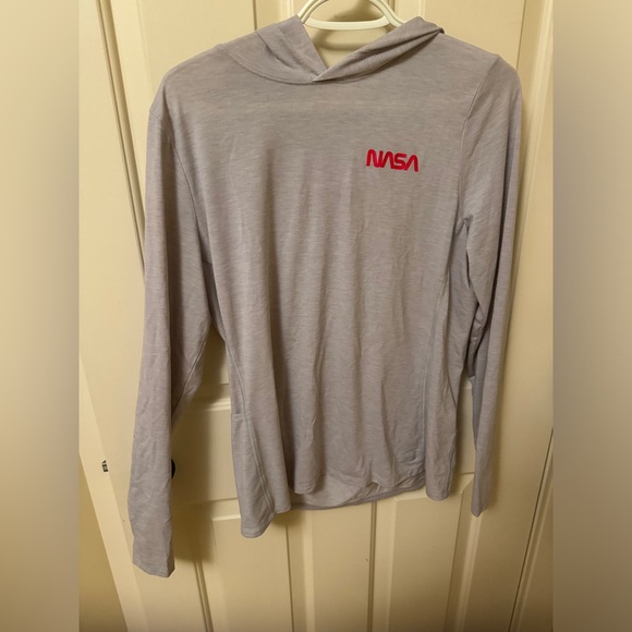 NASA Under Armor long sleeve hoodie large colour aluminum - Picture 2 of 6